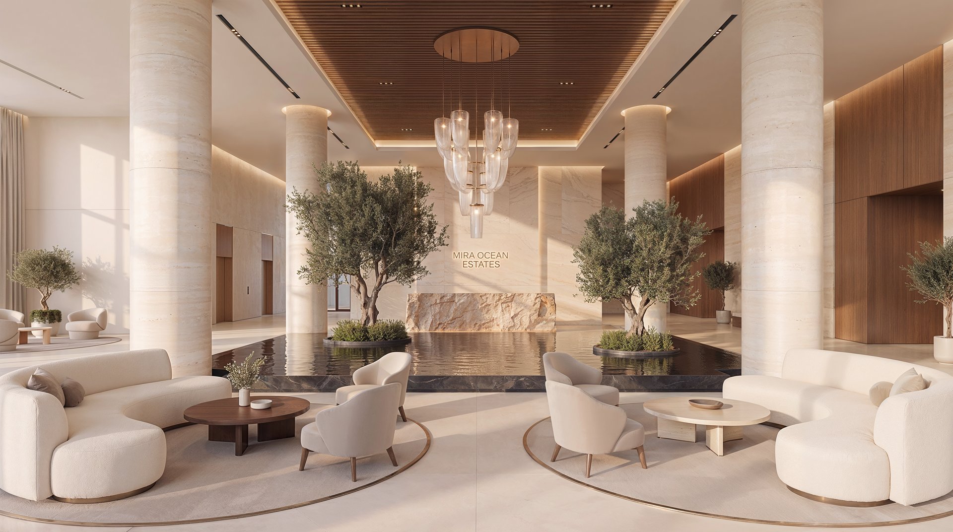 The concierge desk serving Mira Ocean Estates residents